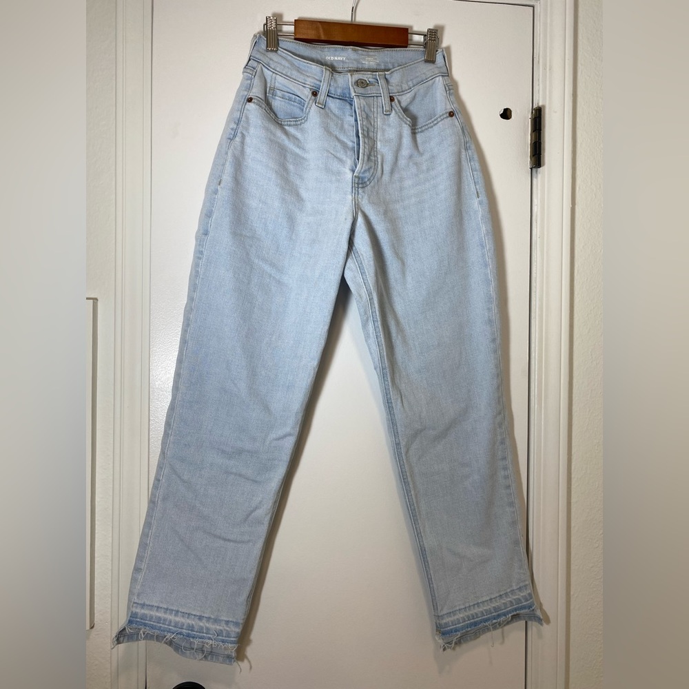 Extra High-Rise Old Navy Straight Jeans
